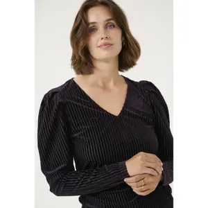 T-shirt de manga comprida feminina KAFFE Caca image-5