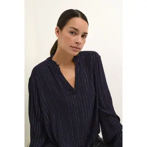 Women's ruffle blouse KAFFE Liv image-5