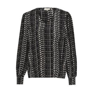 10509405-106972-blus-for-kvinnor-kaffe-alice-black-white-elephant-graphic