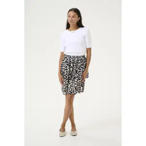 Women's skirt KAFFE Sepia image-2
