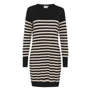 Robe pull rayée femme KAFFE Astrid image-0