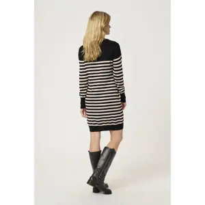 Robe pull rayée femme KAFFE Astrid image-4