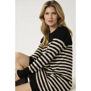 Robe pull rayée femme KAFFE Astrid image-5