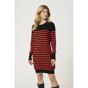 Robe pull rayée femme KAFFE Astrid image-2
