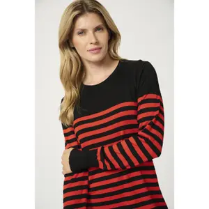 Robe pull rayée femme KAFFE Astrid image-5