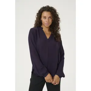 Women's ruffle blouse KAFFE Amber image-1