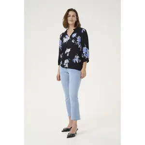 Blusa de manga 3/4 para mulher KAFFE Edita image-1