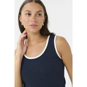 Women's tank top KAFFE Carna Contrast image-5