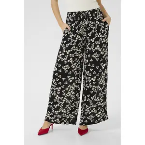 Damskie spodnie z szerokimi nogawkami KAFFE Thora image-1