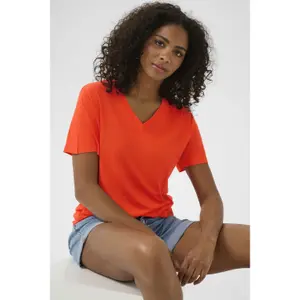 Koszulka damska KAFFE Maria V-neck image-5