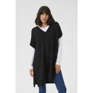 Poncho de malha feminino KAFFE Annetta image-2
