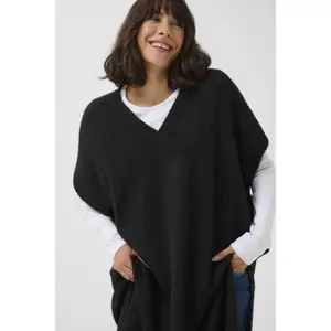 Poncho de malha feminino KAFFE Annetta image-5