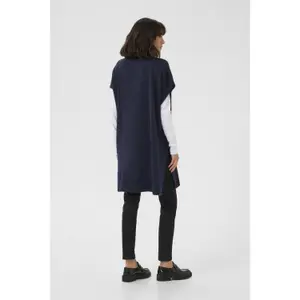 Wool poncho for women KAFFE Annetta image-4