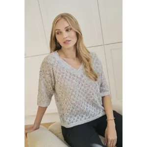 Damen V-Ausschnitt Pulli KAFFE Lourine image-6