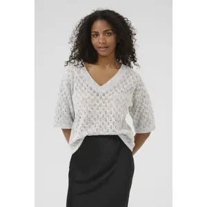 Damen V-Ausschnitt Pulli KAFFE Lourine image-2