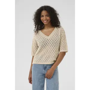 Damen V-Ausschnitt Pulli KAFFE Lourine image-2