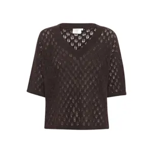 Damen V-Ausschnitt Pulli KAFFE Lourine image-0