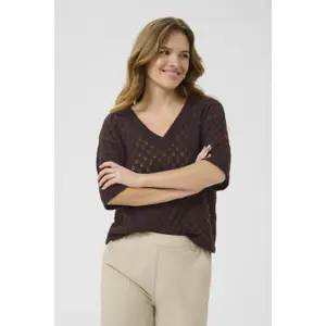 Damen V-Ausschnitt Pulli KAFFE Lourine image-1