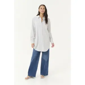 Damska długa koszula KAFFE Naya image-3