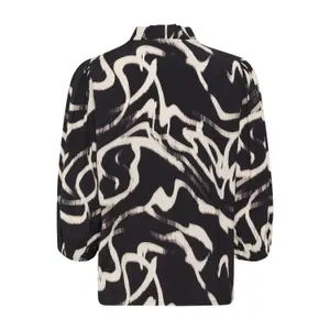 Blus för kvinnor KAFFE martha Frill image-1