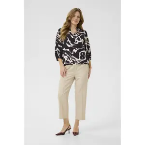 Blus för kvinnor KAFFE martha Frill image-3