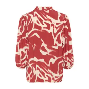 Blus för kvinnor KAFFE martha Frill image-1