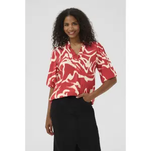 Blus för kvinnor KAFFE martha Frill image-3