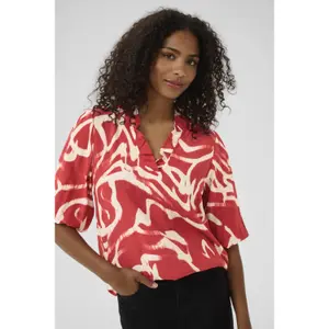 Blus för kvinnor KAFFE martha Frill image-5