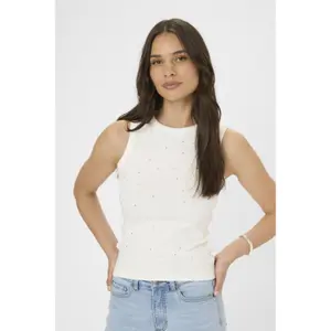 Damski tank top KAFFE Carna Rhinestone image-3