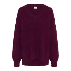 Women's V-neck sweater KAFFE Ane image-0