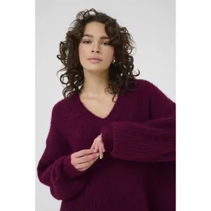 Women's V-neck sweater KAFFE Ane image-5