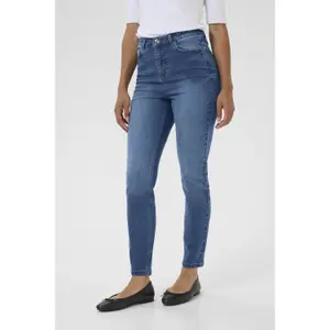 Hoch taillierte Slim-Fit Jeans Damen KAFFE Willow image-3