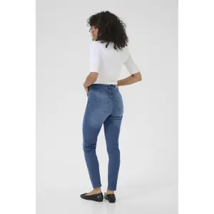 Hoch taillierte Slim-Fit Jeans Damen KAFFE Willow image-4