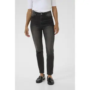 High-waisted slim jeans for women KAFFE Willow image-1