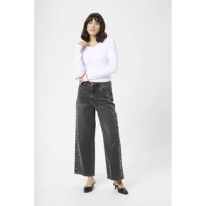 Women's wide leg jeans KAFFE Petra image-4