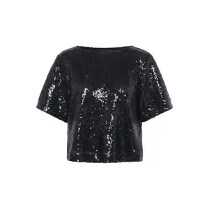 Women's crop T-shirt KAFFE Miranda image-0