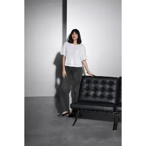 Women's crop T-shirt KAFFE Miranda image-5