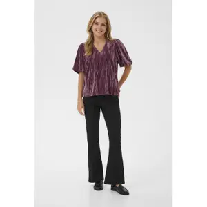 T-shirt de jersey para mulher KAFFE Elva image-3