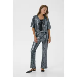 Women's sequin Trousers KAFFE Lau image-3