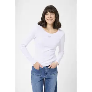 Women's long sleeve knot T-shirt KAFFE Carna image-3