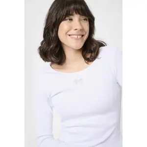 Women's long sleeve knot T-shirt KAFFE Carna image-4