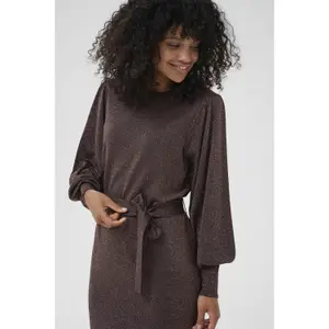 Dress with belt for women KAFFE Regina image-4