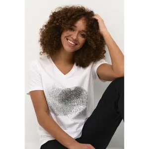 Women's V-neck T-shirt KAFFE Vera image-4
