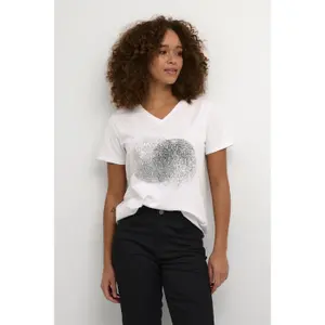 Women's V-neck T-shirt KAFFE Vera image-5