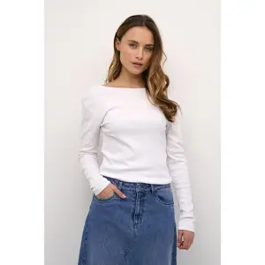 T-shirt de mulher KAFFE Carna image-1