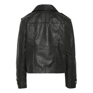 Leather jacket woman KAFFE Sue image-5