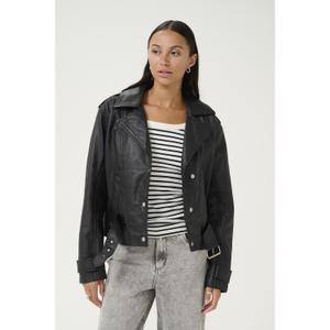 Leather jacket woman KAFFE Sue image-1