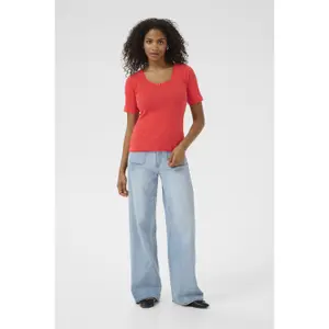 T-shirt de mulher KAFFE Viba image-2