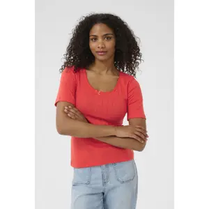T-shirt de mulher KAFFE Viba image-3