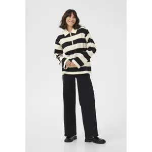 Women's long-sleeved polo shirt KAFFE Picca image-2